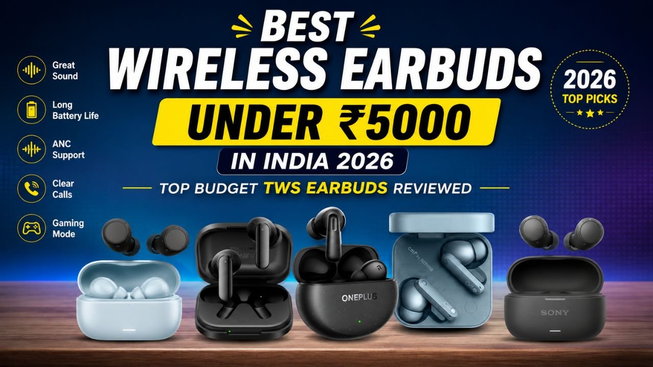 Best Wireless Earbuds Under ₹5000 in India 2026 – Top Budget TWS Earbuds Reviewed